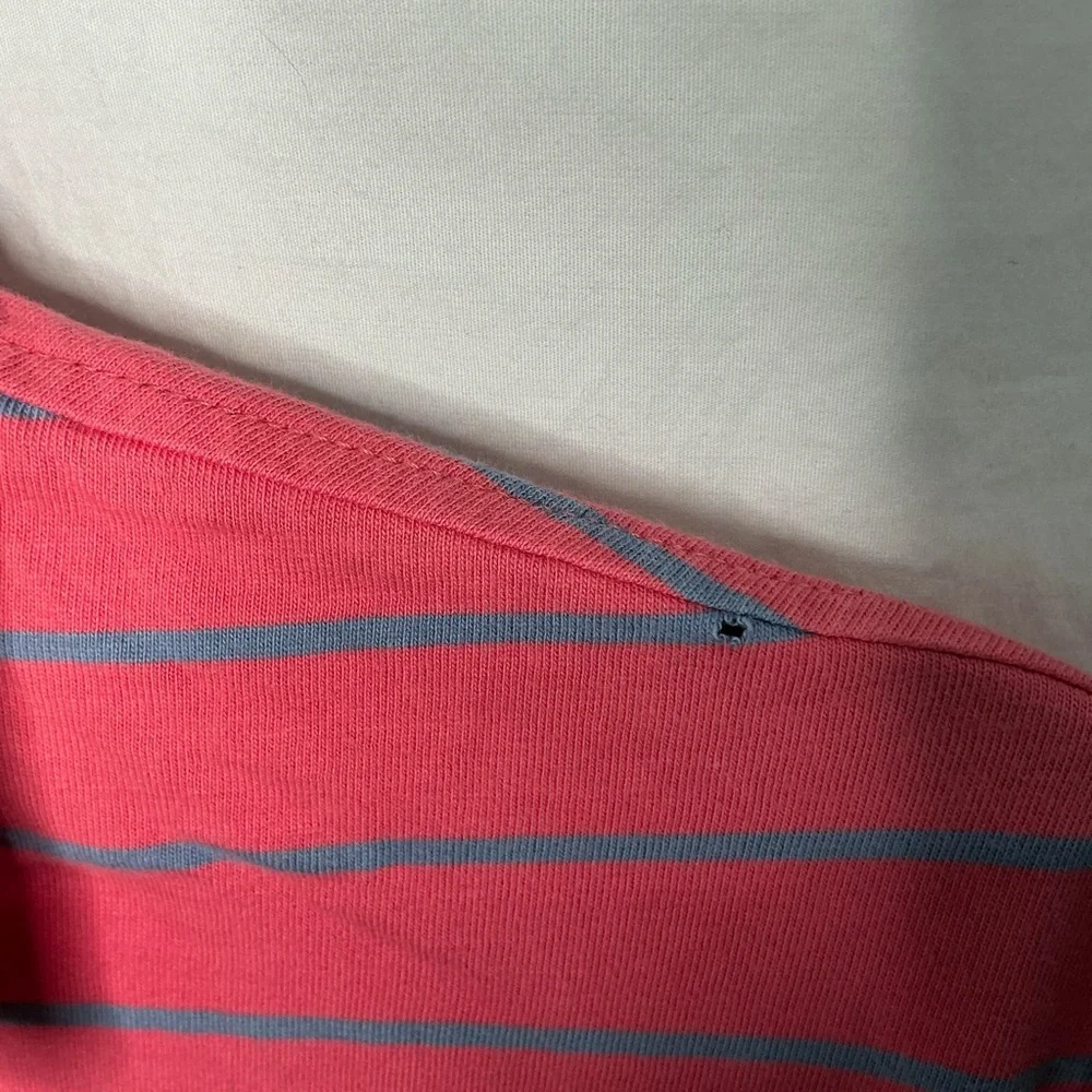 Sid Mashburn Polo Shirt Mens‎ Medium Short Sleeve Cotton Preppy Pink Stripe READ